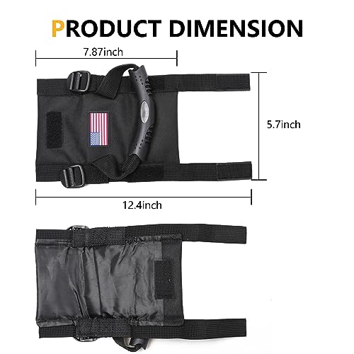 UTV ATV Roll Bar Grab Handles with US Flag