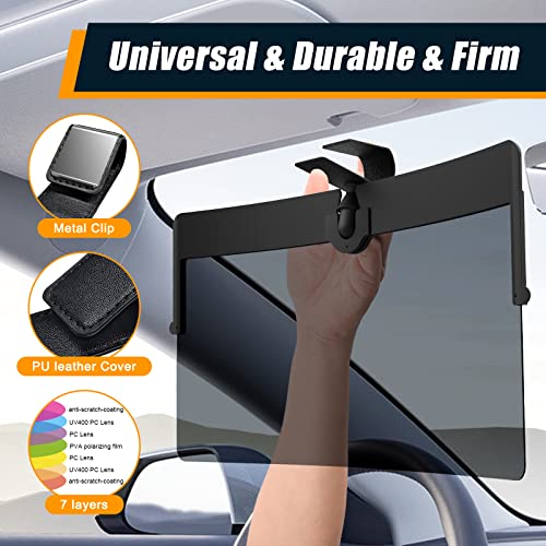 Universal Polarized Sun Visor Extender for Cars, Adjustable
