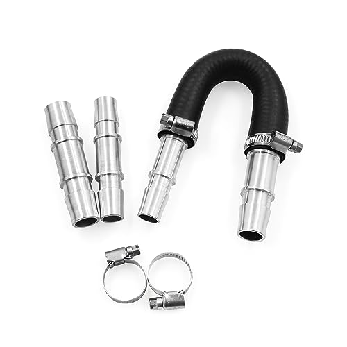 Car Engine Heater Bypass Kit with Aluminum Fittings