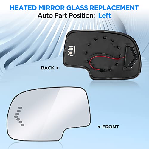 Heated Mirror Glass for Chevy Silverado Suburban Tahoe