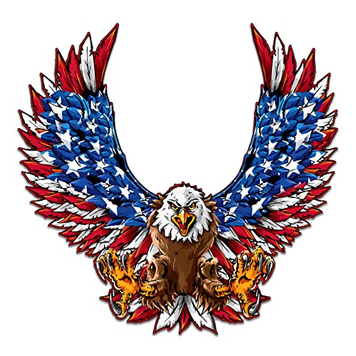 American Bald Eagle Waterproof Patriotic Vinyl Decal (24x23.3)