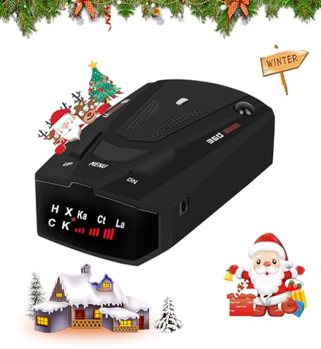 360-Degree Radar Detector: City/Highway, Speed Alarm