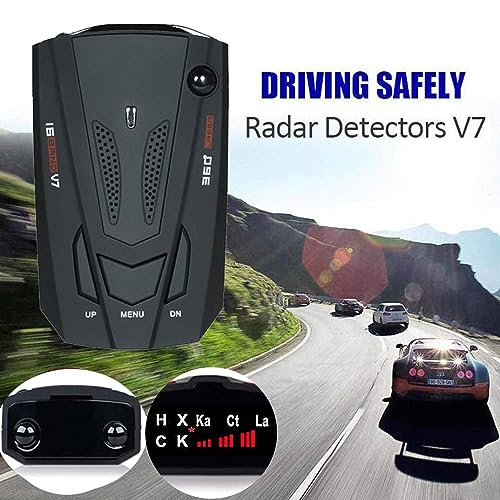 360-Degree Radar Detector: City/Highway, Speed Alarm
