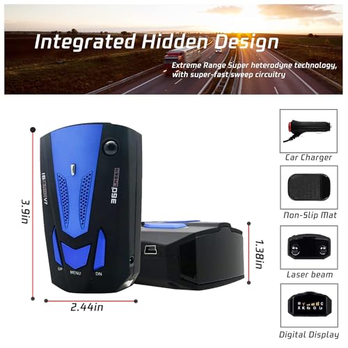 V7 Radar/Detector with City/Highway Mode for Cars