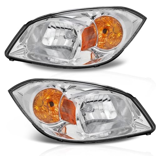 Chevrolet Cobalt/Pontiac Pursuit/G5 Headlight Assembly (Chrome/Amber)