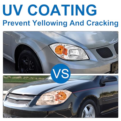 Chevrolet Cobalt/Pontiac Pursuit/G5 Headlight Assembly (Chrome/Amber)