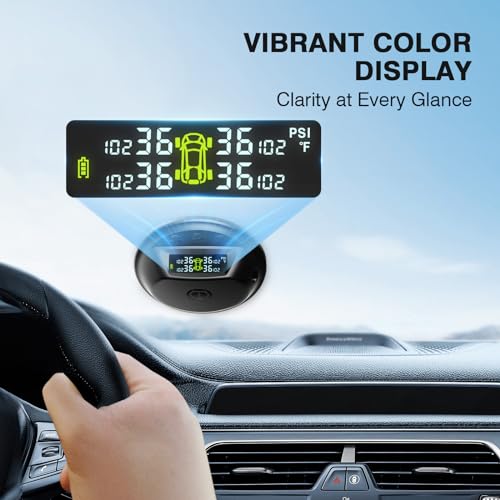 Tymate Colorful LCD Wireless RV Tire Pressure Monitor