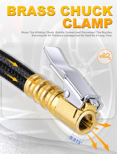 Quick-inflation Tube Adapter for Car/Motorcycle Tires - 12