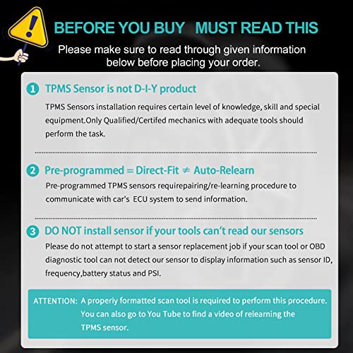 Chevy/GMC/Buick Cadillac 315MHz TPMS Sensor (AULINK 13586335)