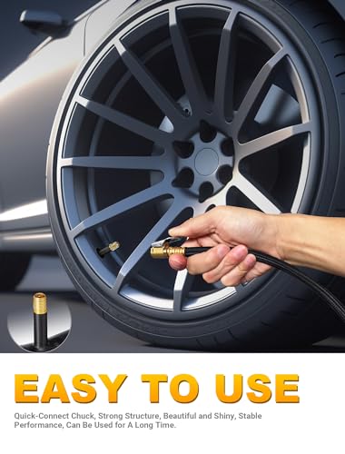 Quick-inflation Tube Adapter for Car/Motorcycle Tires - 12