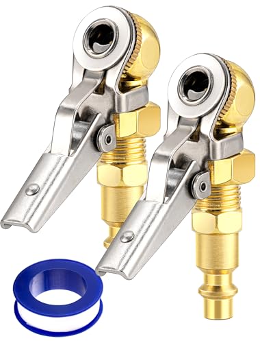 2-Pack 1/4 Inch Female NPT Locking Tire Chuck