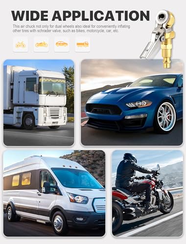 2-Pack 1/4 Inch Female NPT Locking Tire Chuck