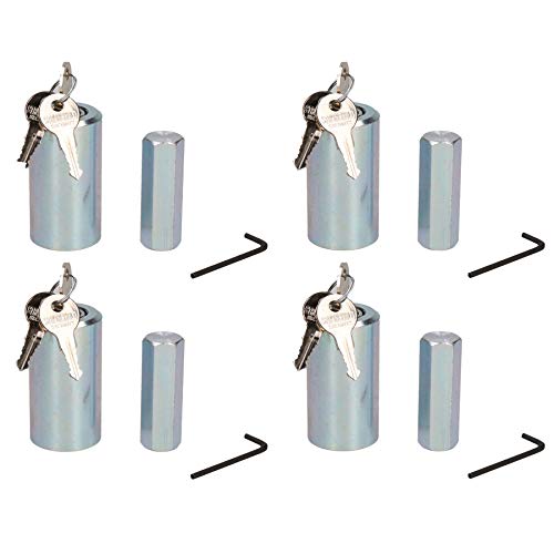 4 Pack Caravan Stabiliser Leg Nut Lock Set