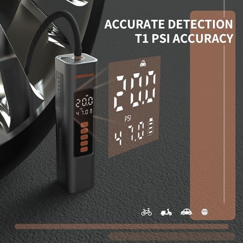OGXCUU Portable Air Compressor, 150PSI Cordless Tire Inflator