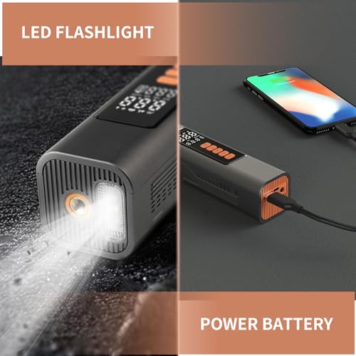 OGXCUU Portable Air Compressor, 150PSI Cordless Tire Inflator