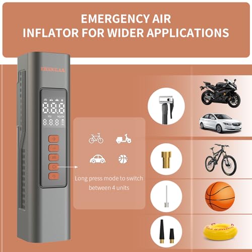 OGXCUU Portable Air Compressor, 150PSI Cordless Tire Inflator