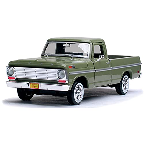 1969 Ford F-100 Pickup, Green - 1/24 Scale Diecast Model Car