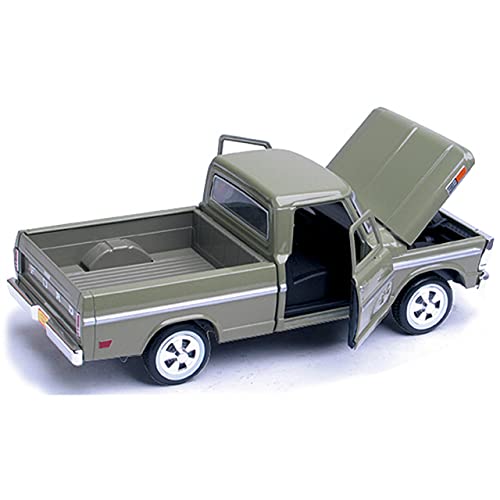 1969 Ford F-100 Pickup, Green - 1/24 Scale Diecast Model Car
