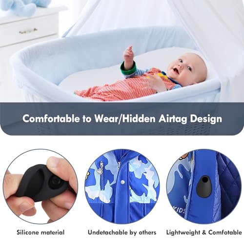 Airtag Holder for Kids & Pets: Anti-Removal GPS Silicone Case