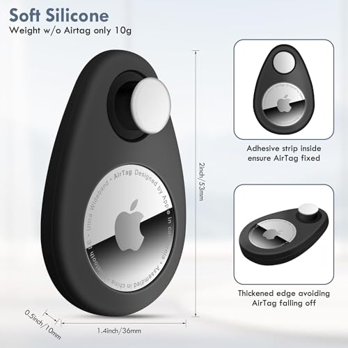 Airtag Holder for Kids & Pets: Anti-Removal GPS Silicone Case