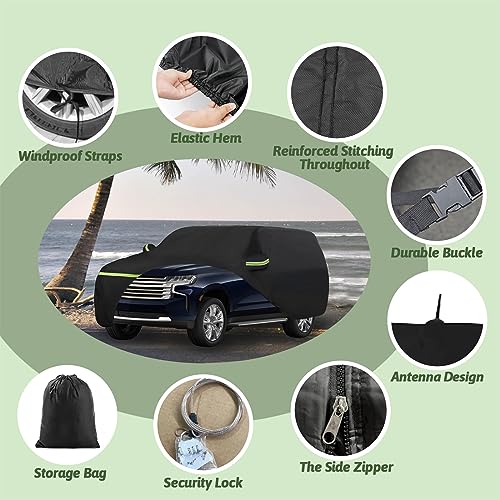 Waterproof Car Cover for Chevy Suburban/GMC Yukon XL/Cadillac Escalade