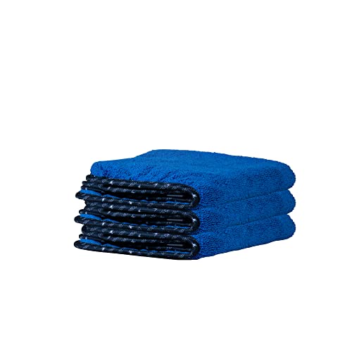 Blue Premium Microfiber Towels (16x16) - Pack of 3