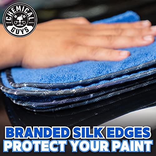Blue Premium Microfiber Towels (16x16) - Pack of 3