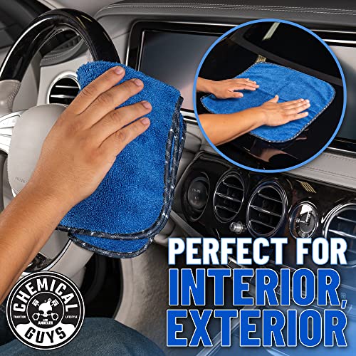 Blue Premium Microfiber Towels (16x16) - Pack of 3