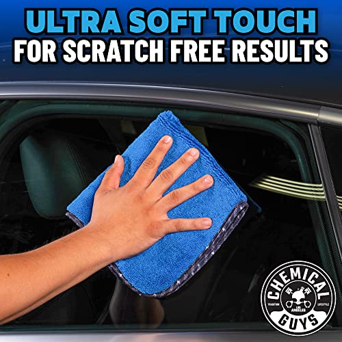 Blue Premium Microfiber Towels (16x16) - Pack of 3