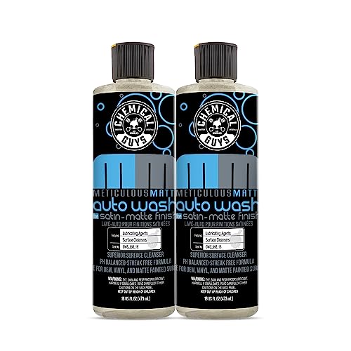 Chemical Guys Meticulous Matte Car Wash Soap, 16oz, 2-Pack