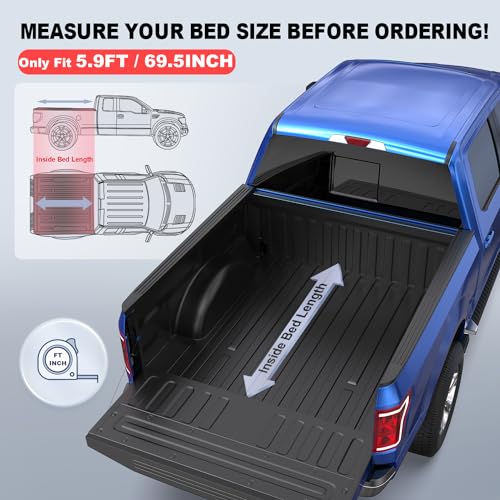 Tri-Fold Soft Tonneau Cover for 2019-2024 Chevy/GMC