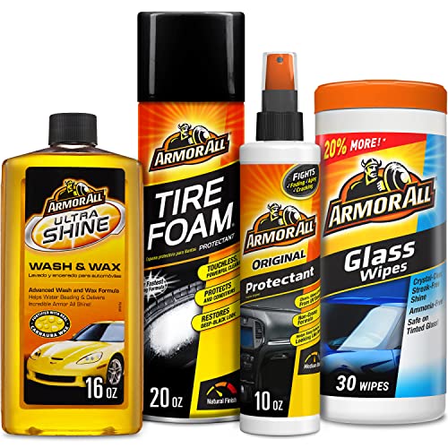 Armor All Car Wash Kit with Glass Wipes