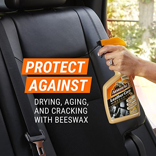 Armor All Car Leather Cleaner Spray, Beeswax Leather Care - 16 Oz