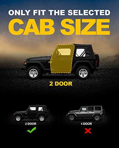 KYX Running Boards for Wrangler YJ/TJ 2 Door