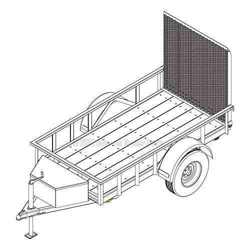 Utility Trailer Plans - 3,500 lb Capacity | Blueprints
