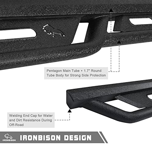 IRONBISON Running Boards for Nissan Titan Crew Cab