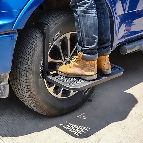 Heavy Duty Folding Tire Steps for Pickup Trucks & SUVs