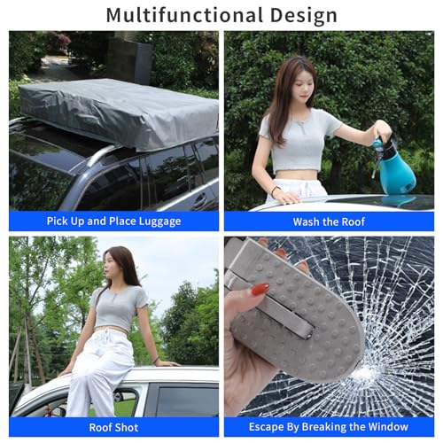 Universal Foldable Car Doorstep for Easy Rooftop Access