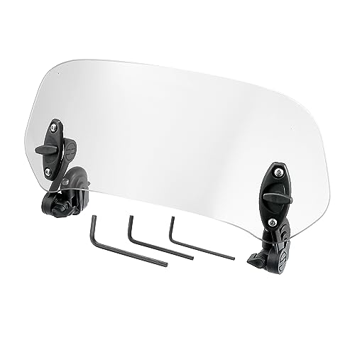 28.5cm Adjustable Clip Motorcycle Windshield Deflector