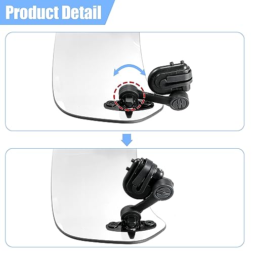 28.5cm Adjustable Clip Motorcycle Windshield Deflector