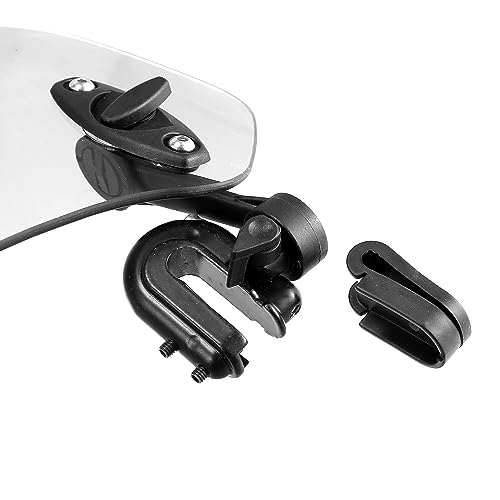 28.5cm Adjustable Clip Motorcycle Windshield Deflector