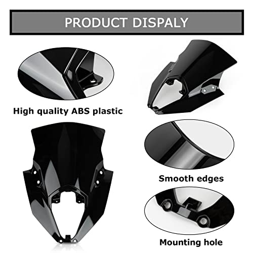 Ninja 650 ER6F Windshield - PSLER Windscreen (Black)