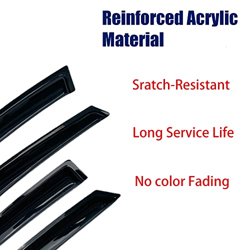 VICOJETOR Side Window Wind Deflector - Fits Ford Explorer - Set of 4