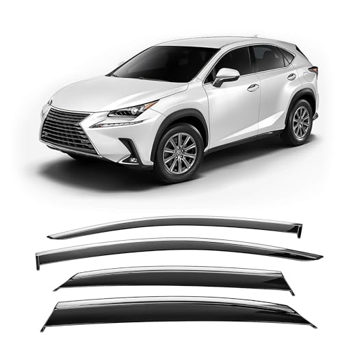 Durable Lexus Window Visor Deflectors - 2015-2021 NX Models