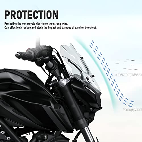Motorcycle Windshield Fairing Deflector for Ya-maha MT FZ 07