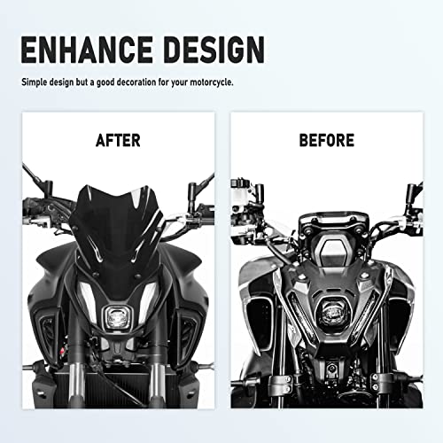 Motorcycle Windshield Fairing Deflector for Ya-maha MT FZ 07
