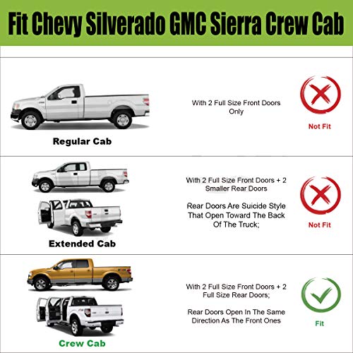 Side Window Visor Rain Guards for Silverado & Sierra