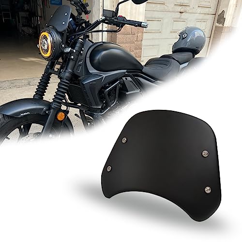 Metal Universal Motorcycle Windscreen with Mount for LED Headlight