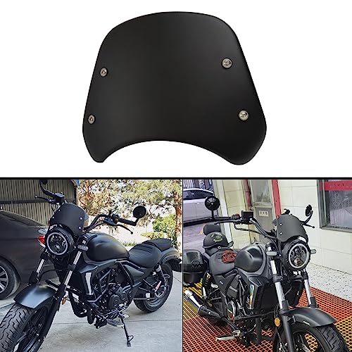 Metal Universal Motorcycle Windscreen with Mount for LED Headlight