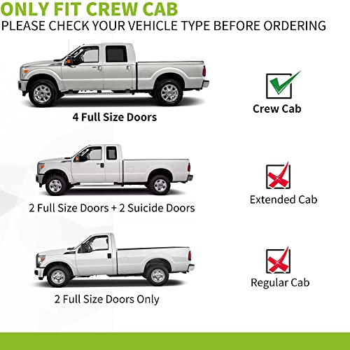 Aluminum Black Side Steps for 1999-2016 Ford F-250